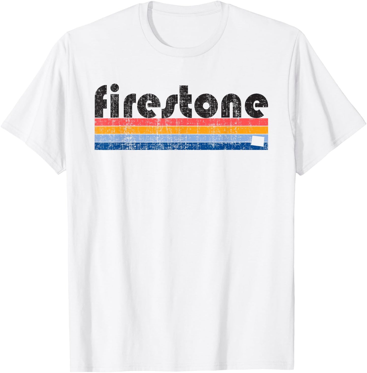 Vintage 80s Style Firestone CO T-Shirt - T-Shirt | White