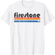 Vintage 80s Style Firestone CO T-Shirt - T-Shirt | White