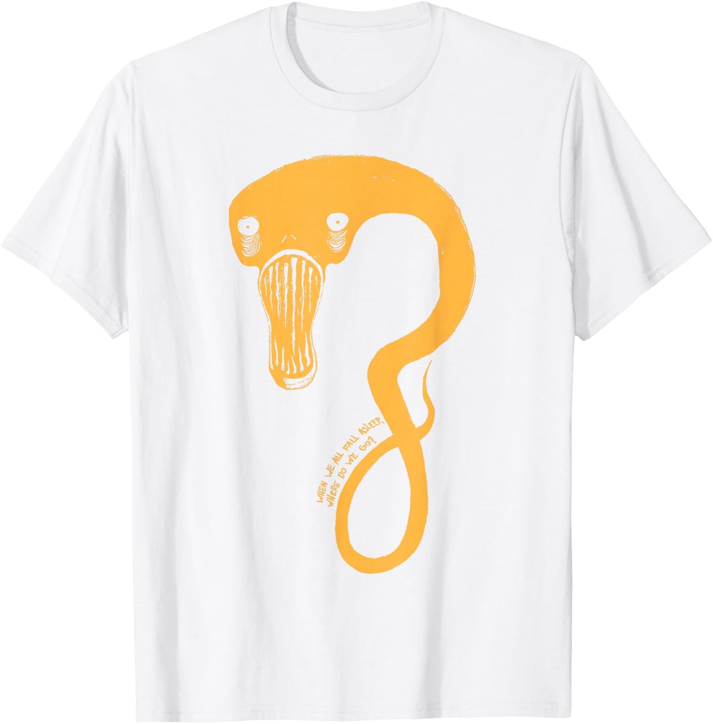 Billie Eilish Official Orange Monster T-Shirt - T-Shirt | White