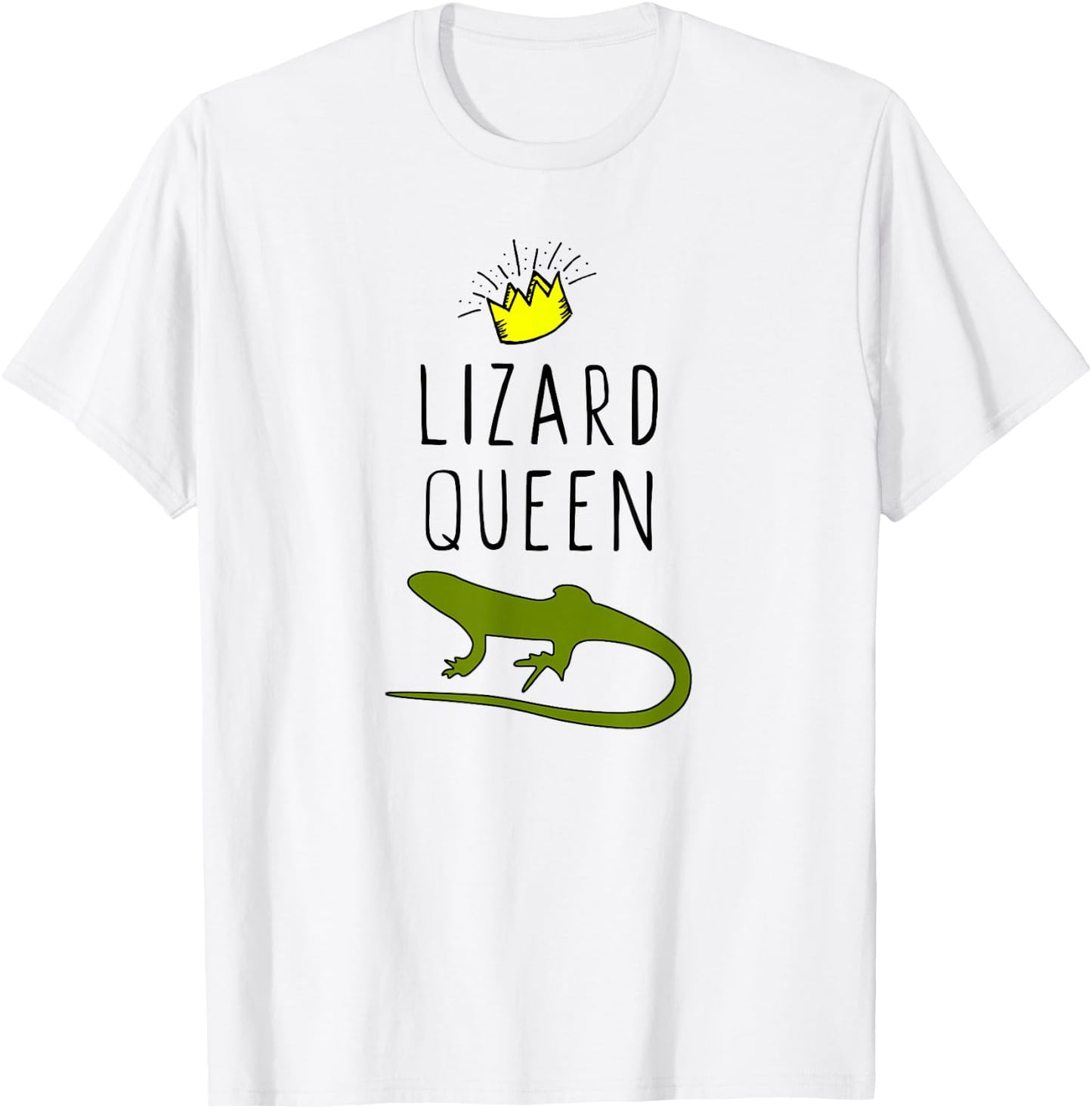 Lizard Queen Funny Lover Gift Christmas T-Shirt - T-Shirt | White