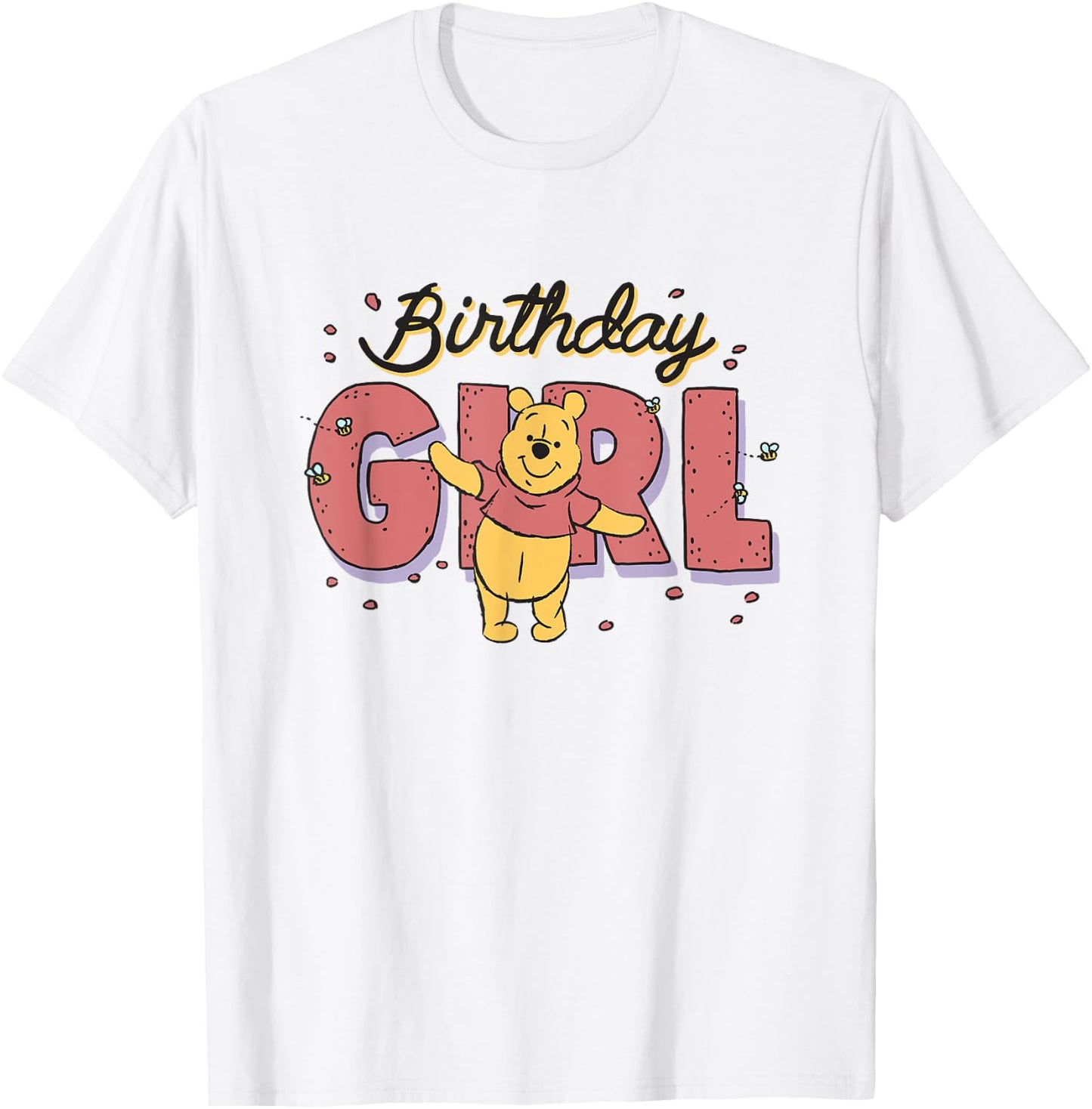 Disney Winnie the Pooh Birthday Girl Buzzing Bees T-Shirt - T-Shirt | White