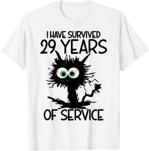 I Have Survived 29 Years Of Of Service T-Shirt - T-Shirt | White