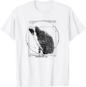 Hedgehog Shirt: Vitruvian Hedgehog A Vintage Classic T-Shirt - T-Shirt | White