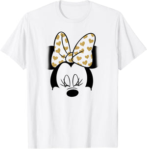 Disney - Minnie Mouse Golden Bow T-Shirt - T-Shirt | White