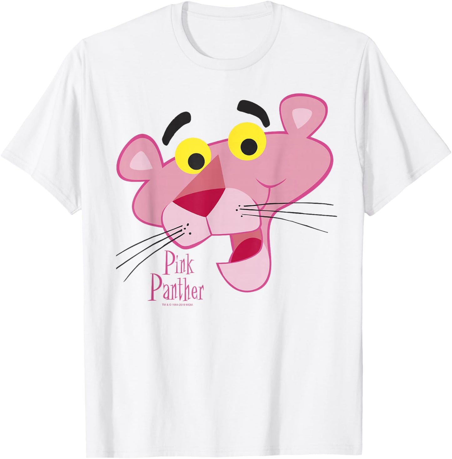 Pink Panther Face Portrait T-Shirt - T-Shirt | White
