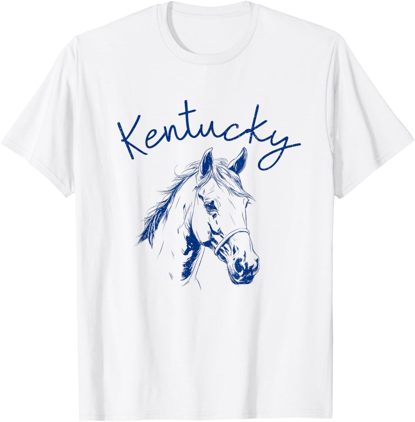 Kentucky Cute Horse Women Girls T-Shirt - T-Shirt | White
