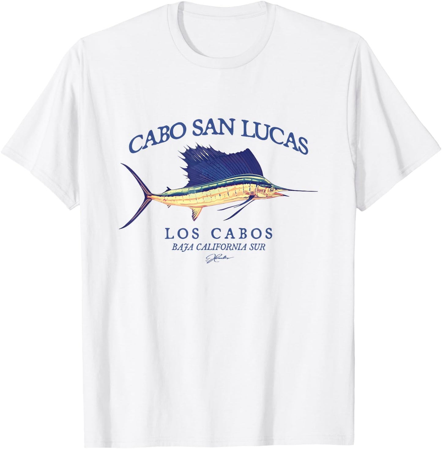 JCombs: Cabo San Lucas, Los Cabos, Sailfish T-Shirt - T-Shirt | White