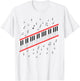 Piano Keys Lover Beat It Pianist 1980s Dance Costume Music T-Shirt - T-Shirt | White