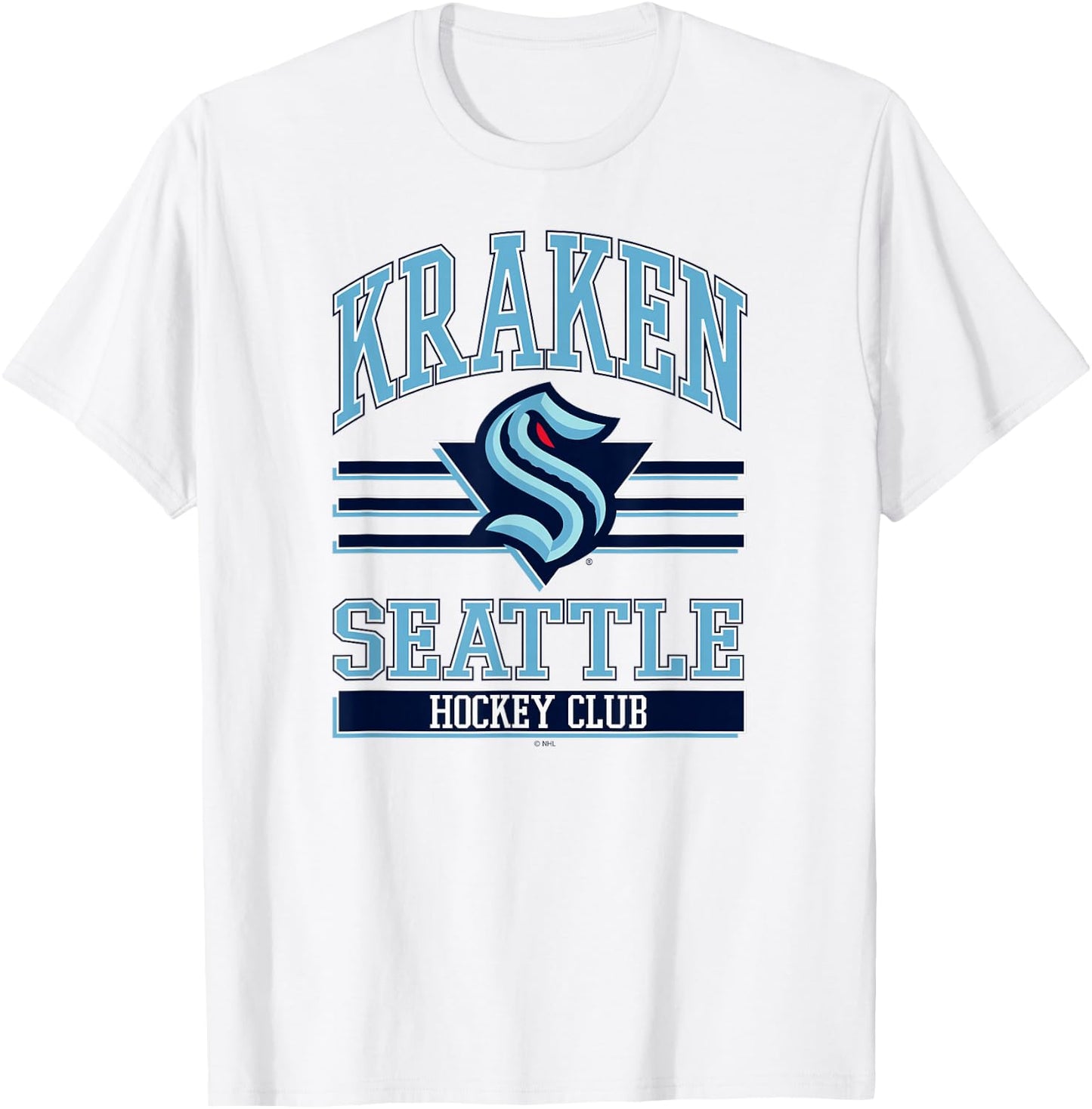 Seattle Kraken Hockey Club Gray Officially Licensed T-Shirt - T-Shirt | White