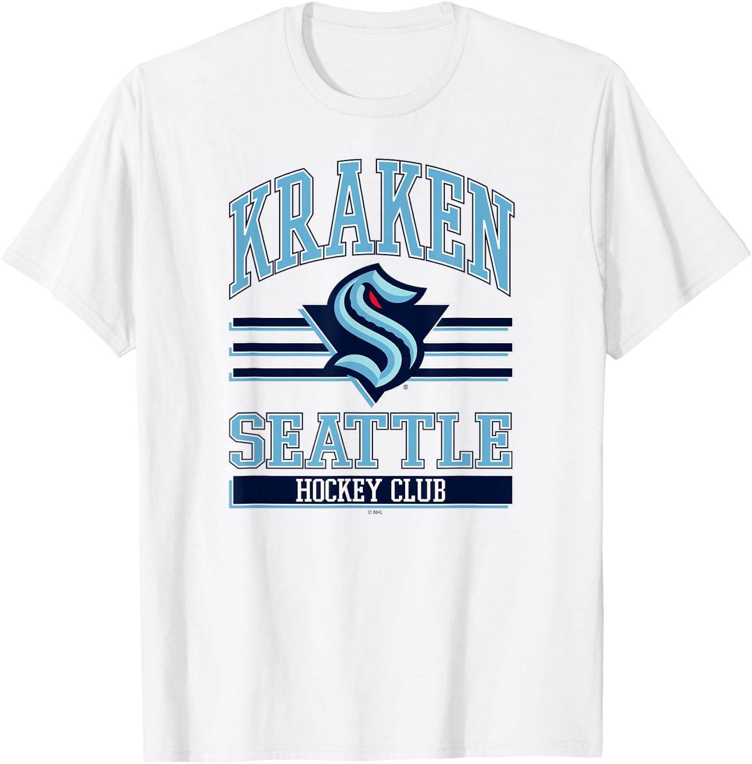 Seattle Kraken Hockey Club Gray Officially Licensed T-Shirt - T-Shirt | White