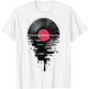 Vinyl Record Music LP Classic 80s Sunset T-Shirt - T-Shirt | White
