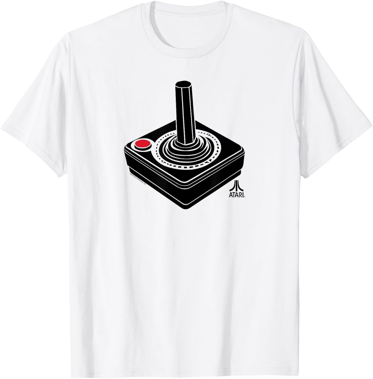 ATARI Oversized Joystick Video Gamer T-Shirt - T-Shirt | White