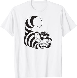 Alice in Wonderland - Cheshire Cat Smiling T-Shirt - T-Shirt | White