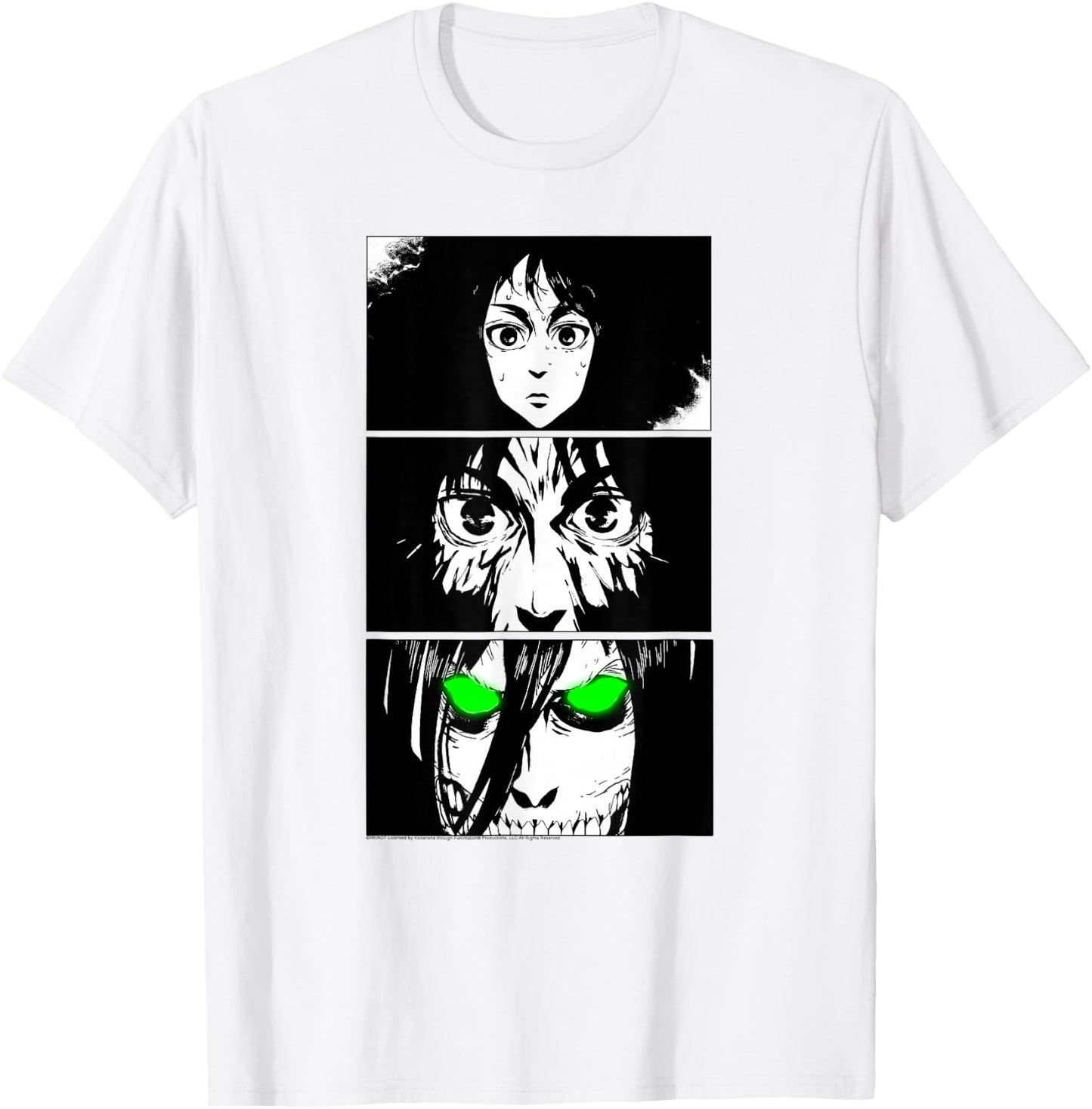 Attack on Titan Transformation to Titan Anime T-Shirt - T-Shirt | White