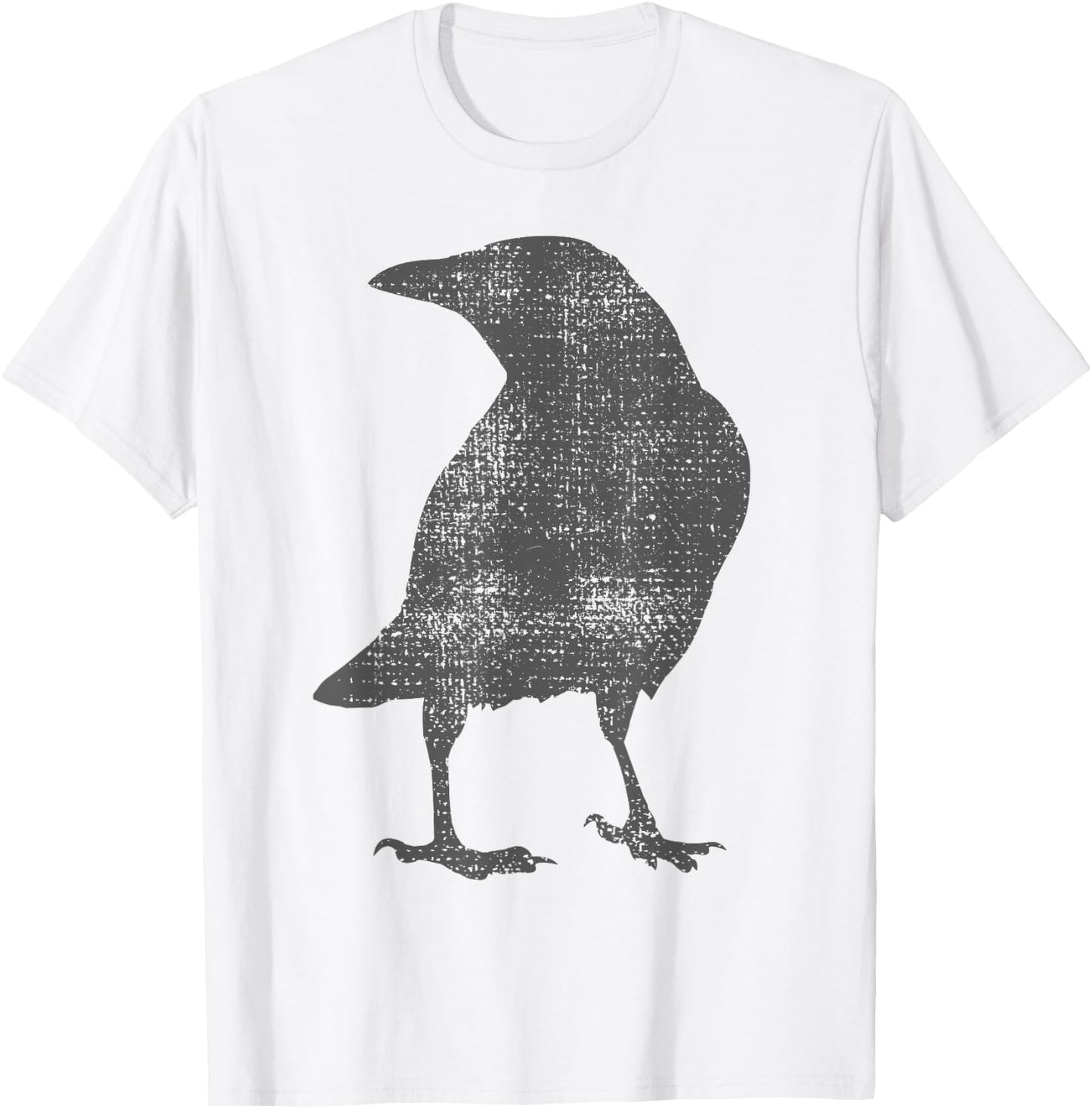 Crow Blackbird Raven Bird Vintage T-Shirt - T-Shirt | White