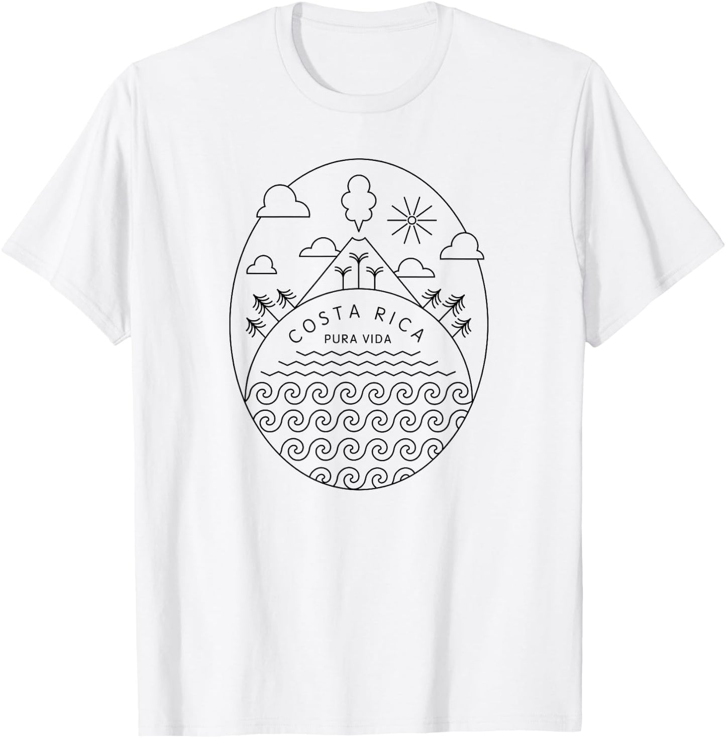 Pura Vida Shirt | Costa Rica Clothing T-Shirt - T-Shirt | White