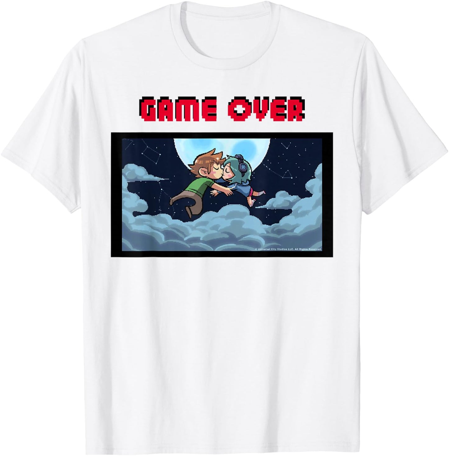 Scott Pilgrim Vs. The World Game Over Kiss T-Shirt - T-Shirt | White