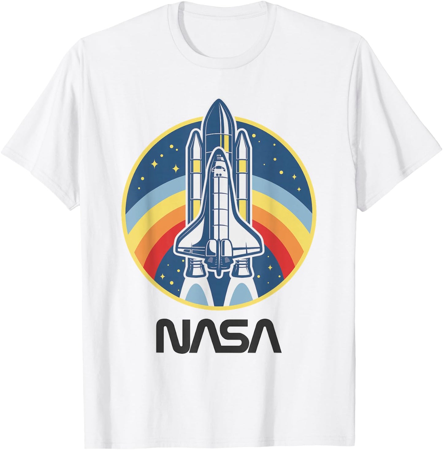 NASA Space Shuttle Rainbow T-Shirt - T-Shirt | White