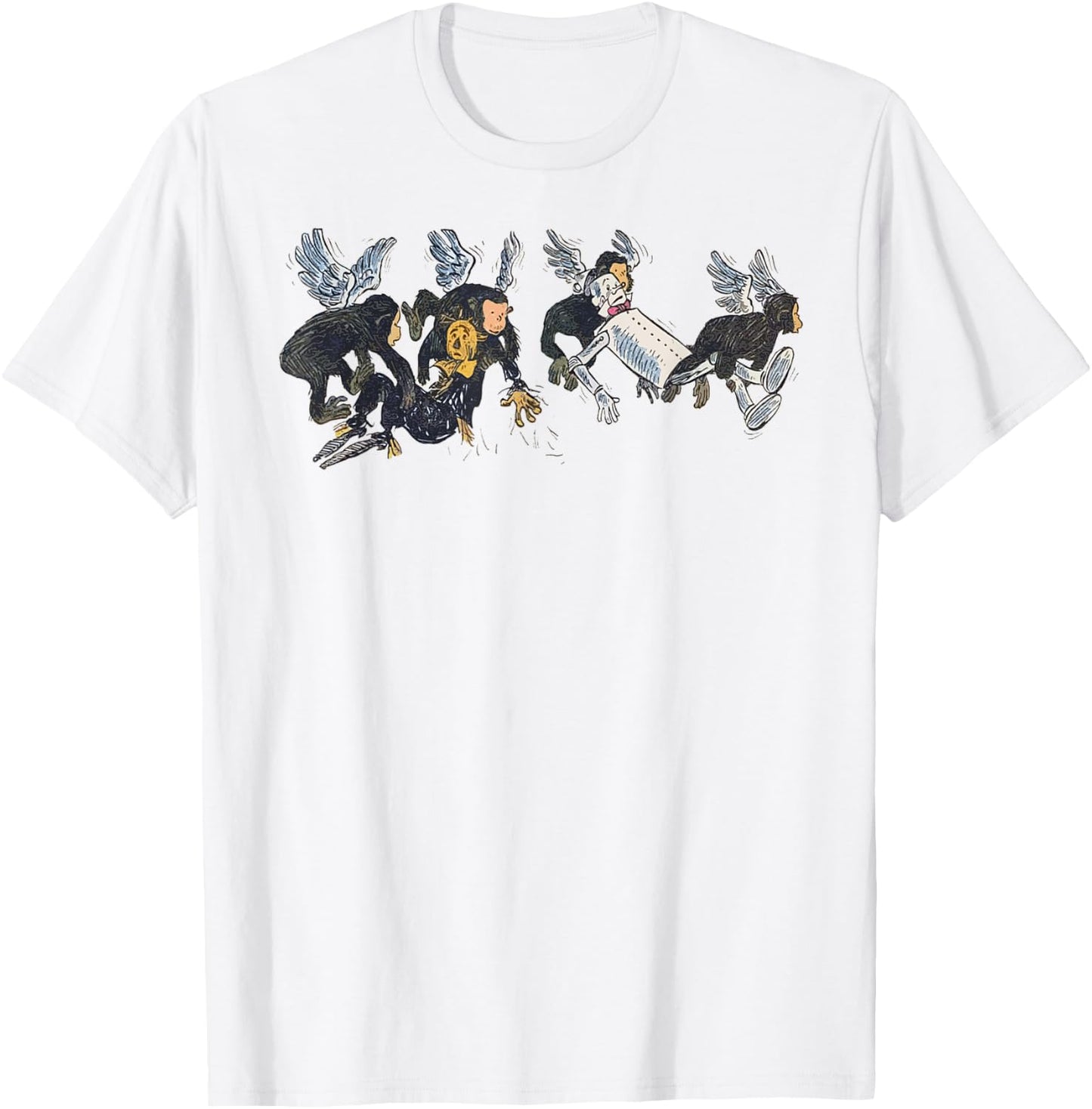 Flying Monkeys - Wizard of OZ Tin Man Scarecrow T-Shirt - T-Shirt | White