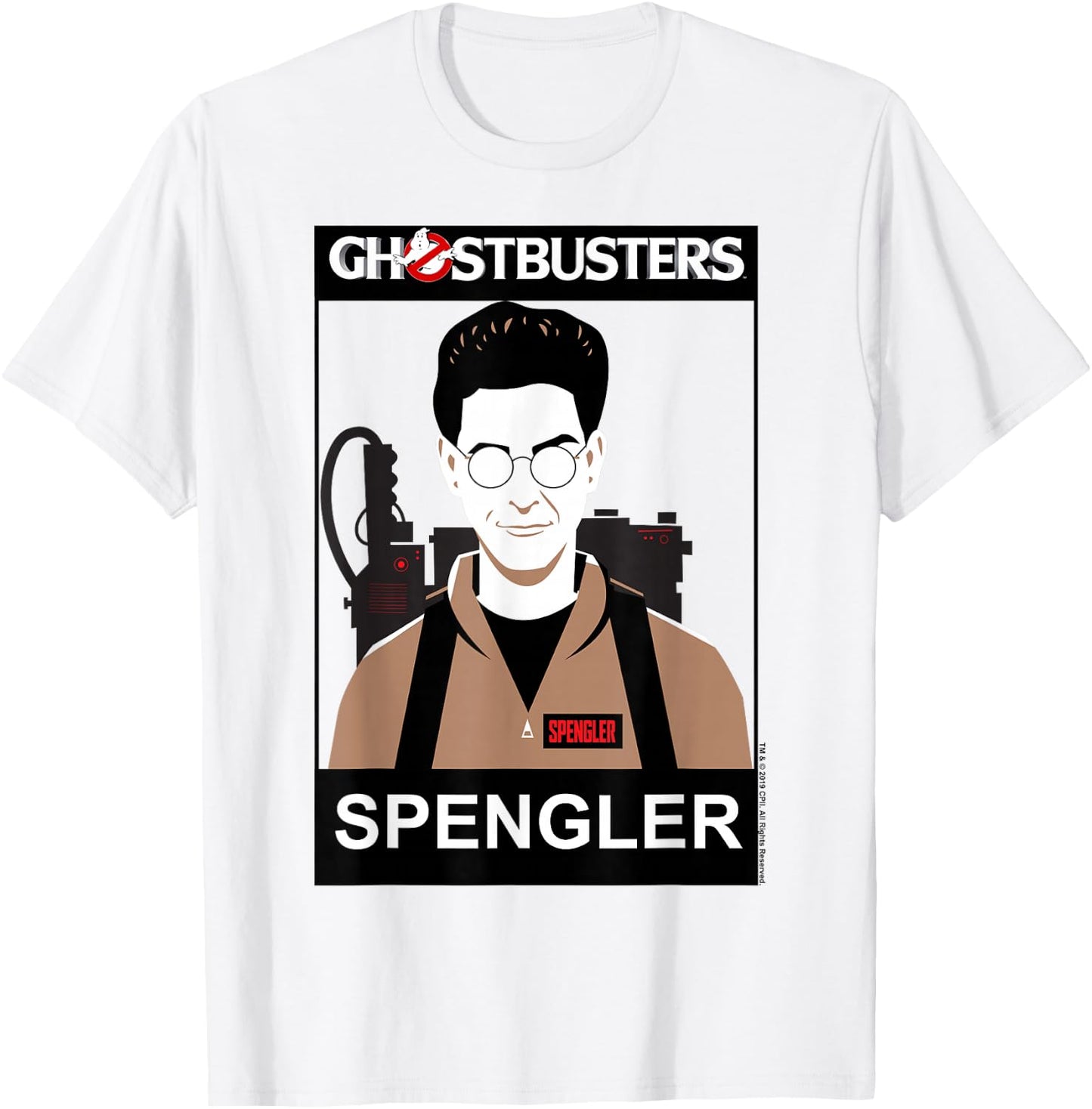 Ghostbusters Spengler Name Portrait T-Shirt - T-Shirt | White