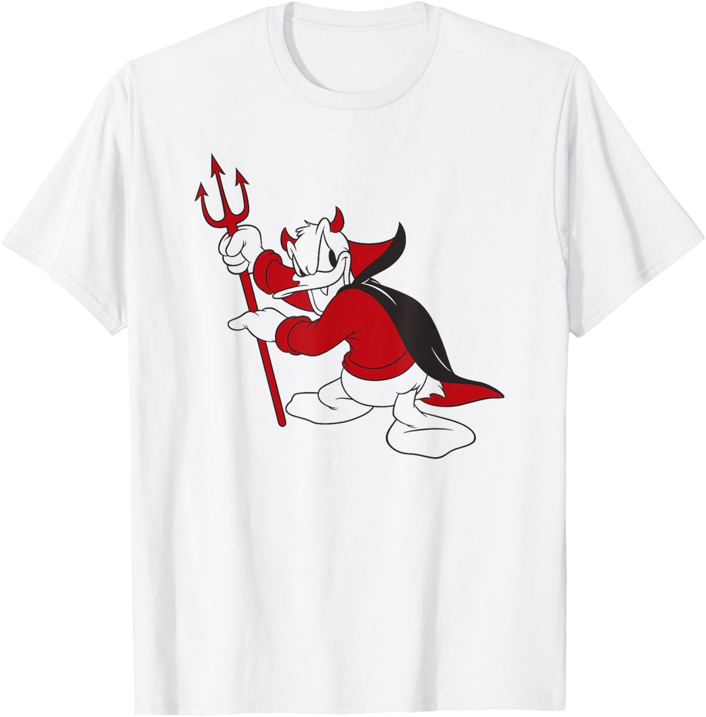 Donald Duck - Little Devil Halloween T-Shirt - T-Shirt | White