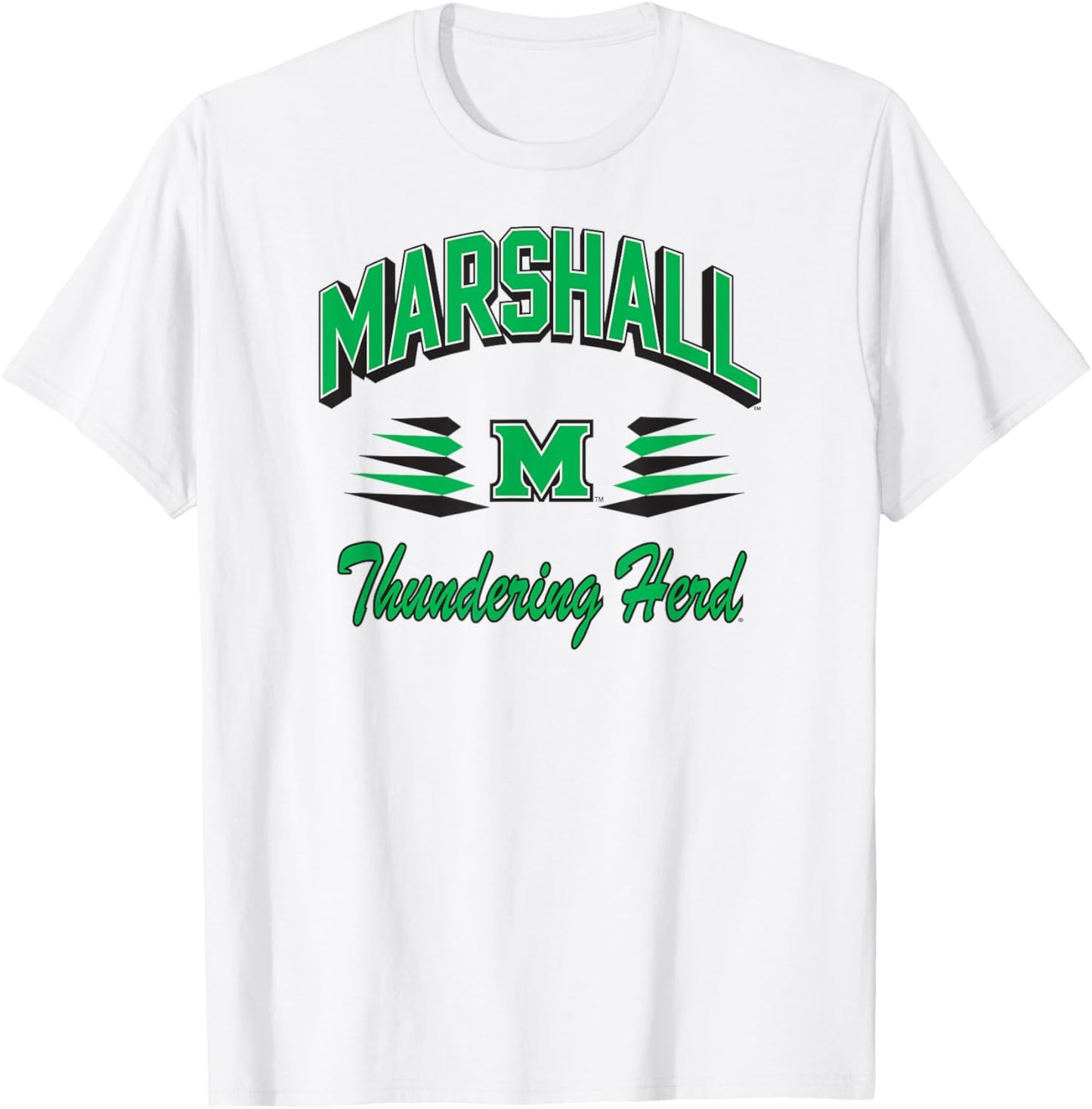 Marshall Thundering Herd Retro Diamond Gray T-Shirt - T-Shirt | White