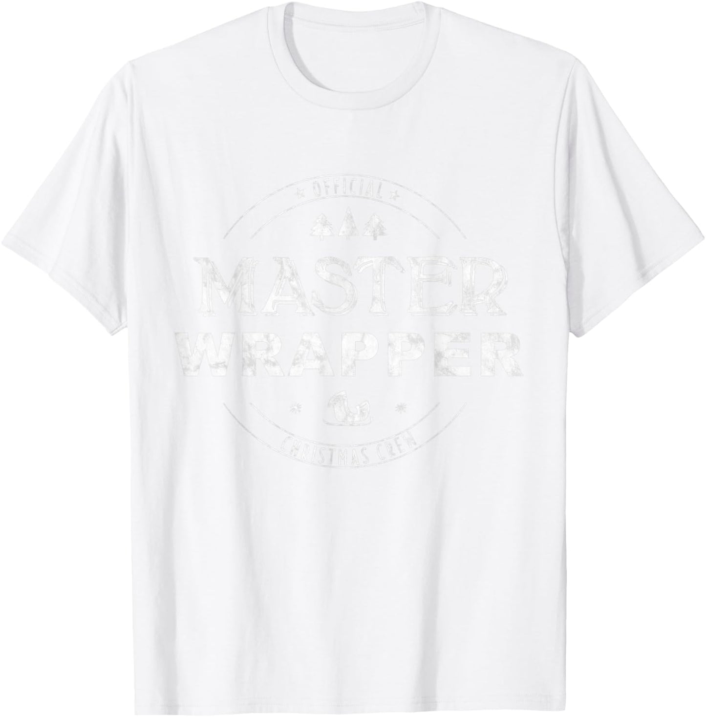 Master Wrapper Christmas Crew - Red T-Shirt - T-Shirt | White