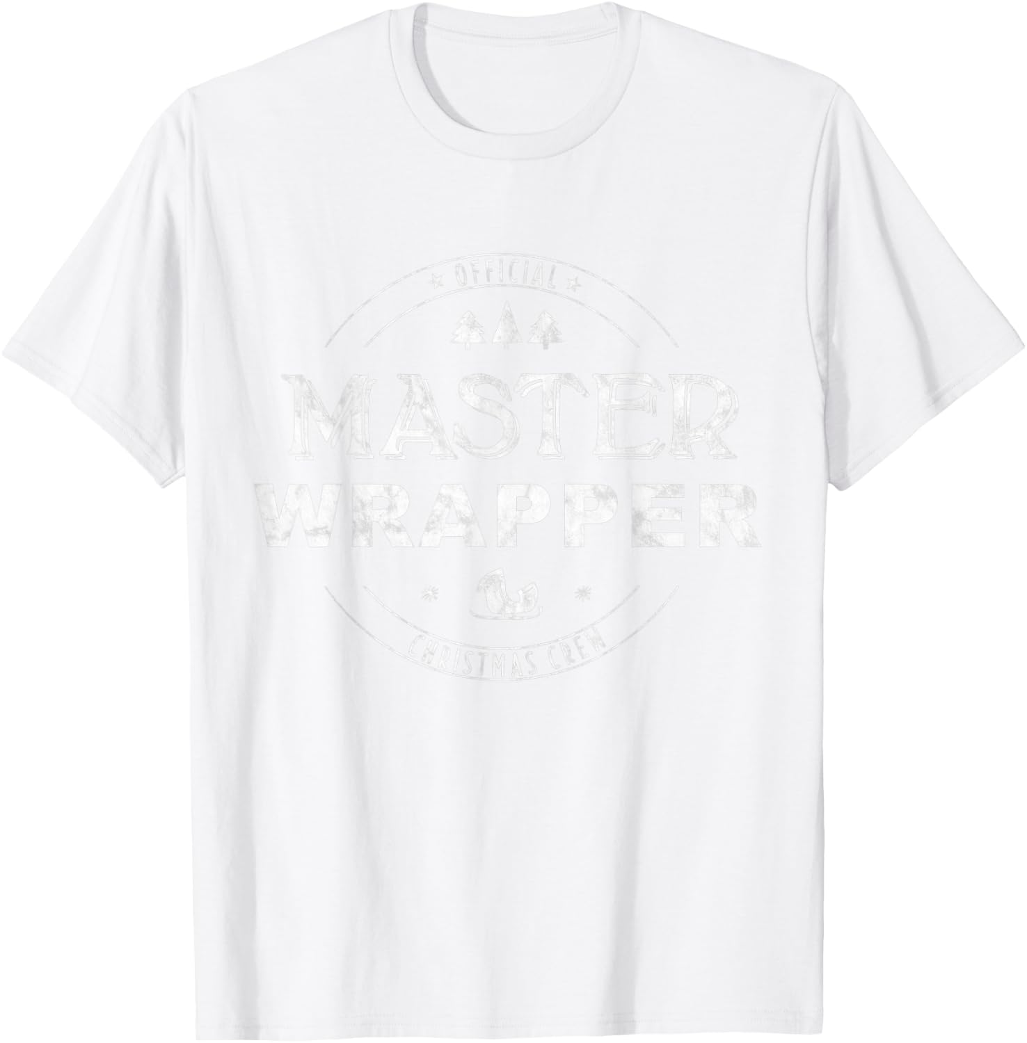Master Wrapper Christmas Crew - Red T-Shirt - T-Shirt | White