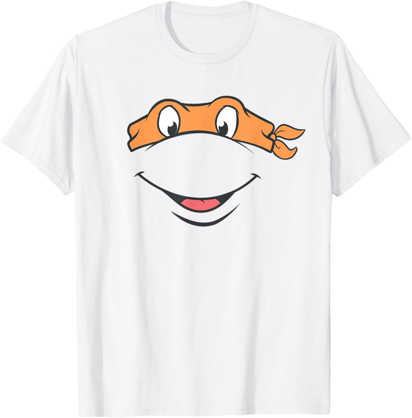 Teenage Mutant Ninja Turtles Michaelangelo Big Face Costume T-Shirt - T-Shirt | White