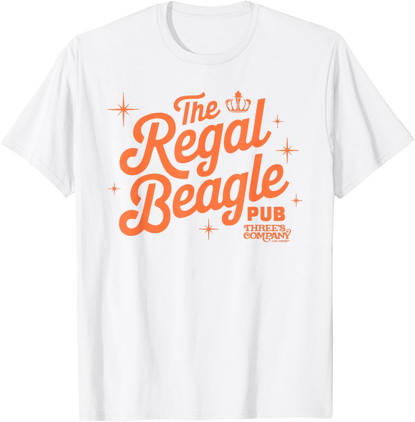 The Regal Beagle Pub Vintage Three's Company Logo T-Shirt - T-Shirt | White