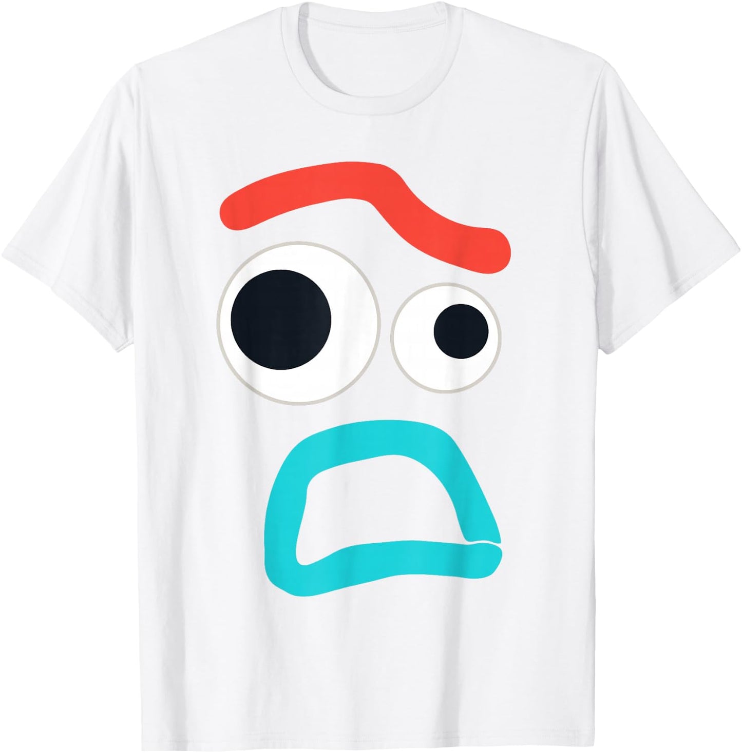 Disney and Pixar Toy Story 4 Forky Timid Face Costume T-Shirt - T-Shirt | White