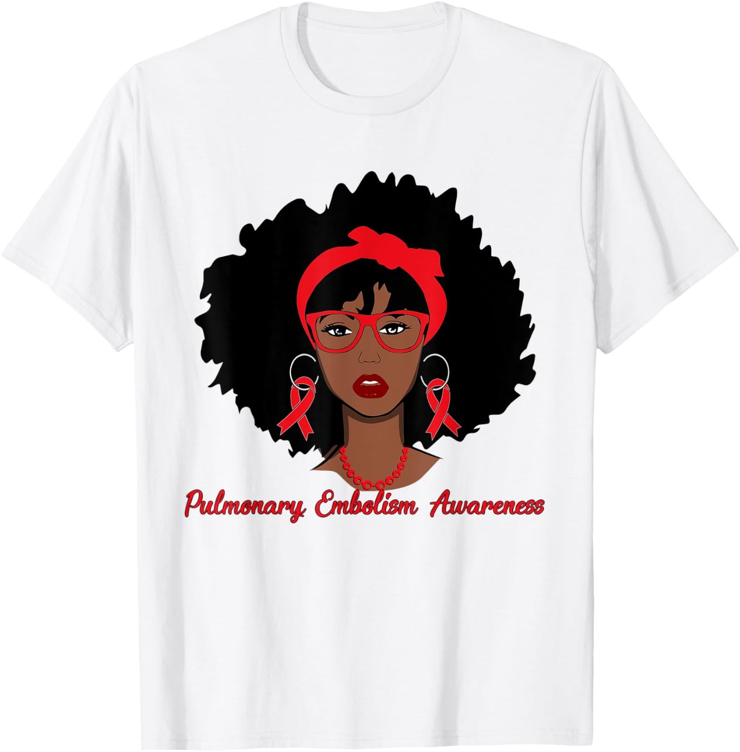 Pulmonary Embolism Black Girl T-Shirt - T-Shirt | White