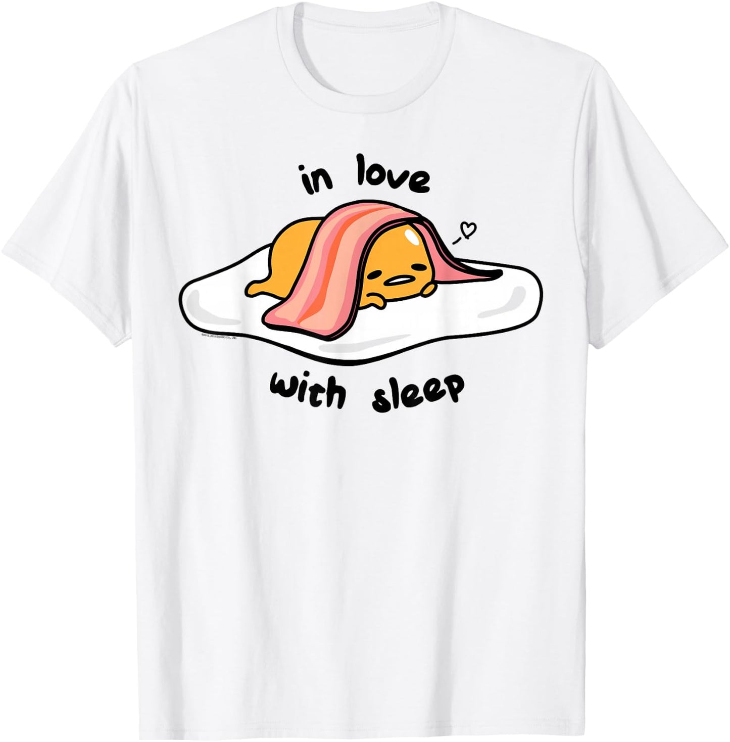 Gudetama in Love with Sleep Shirt T-Shirt - T-Shirt | White