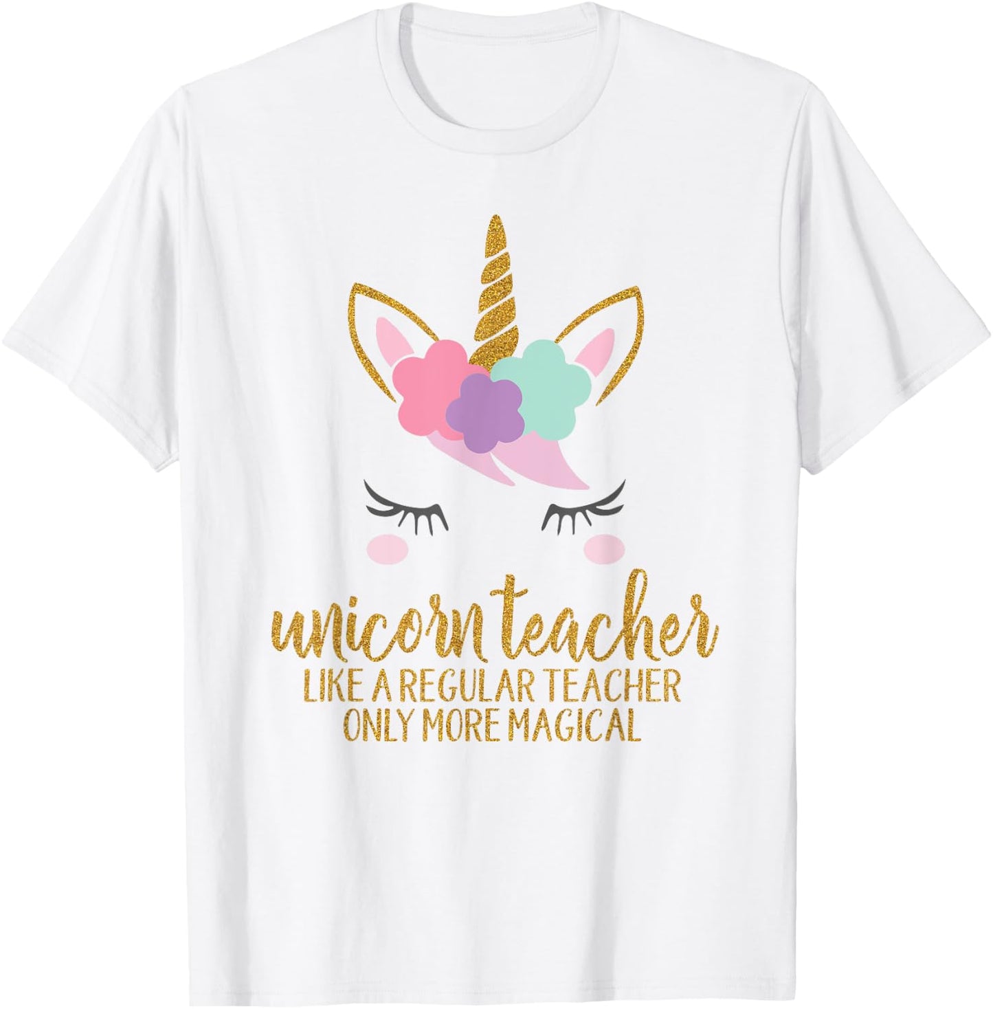 Unicorn Teacher Shirt , School Teacher Gift T-Shirt - T-Shirt | White