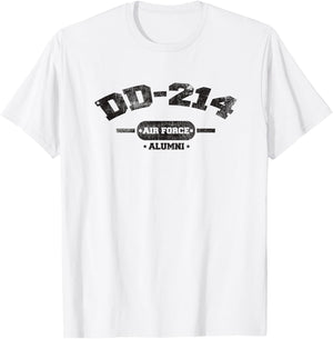 DD-214 Alumni US Air Force Military Retirement Shirt T-Shirt - T-Shirt | White