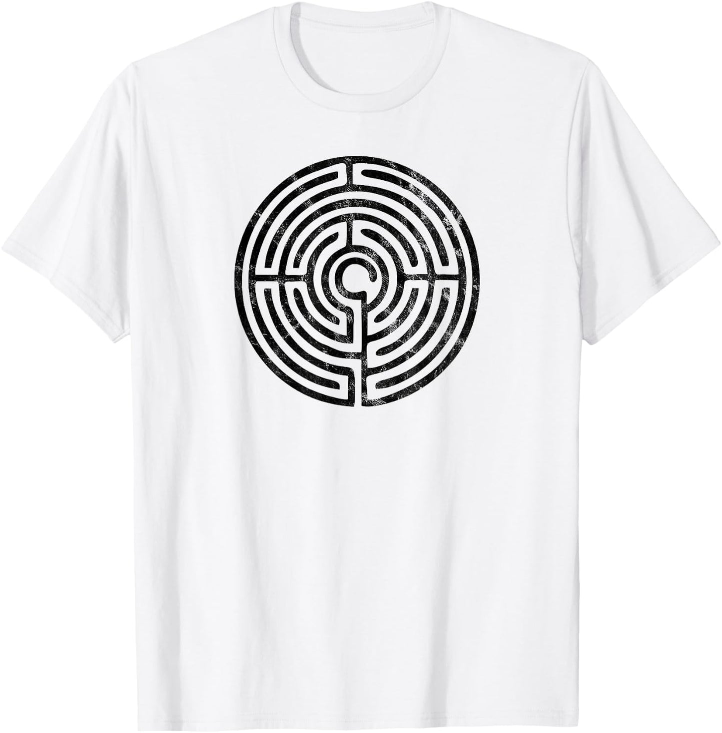 Labyrinth, protection symbol, magic, mystic, occult, mystery T-Shirt - T-Shirt | White