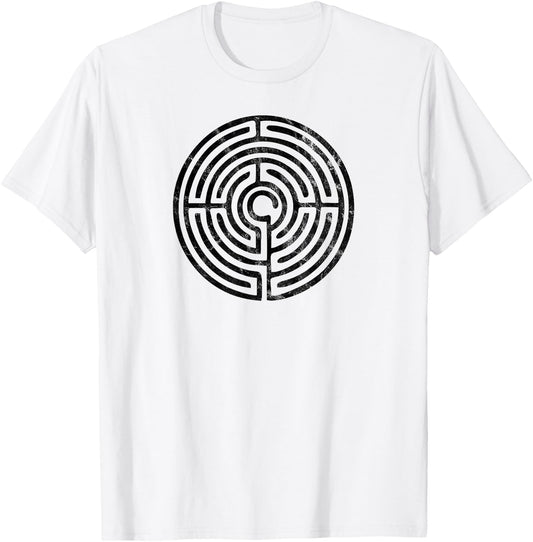 Labyrinth, protection symbol, magic, mystic, occult, mystery T-Shirt - T-Shirt | White