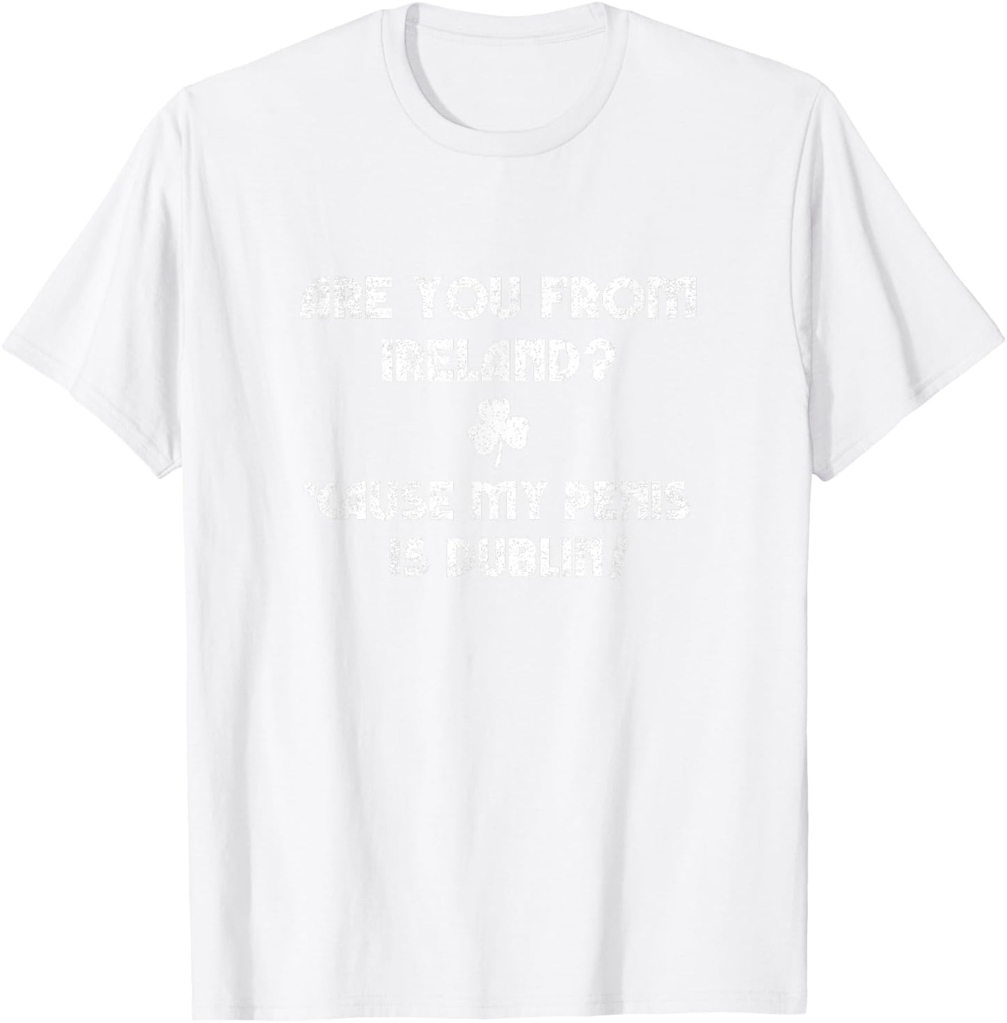 Funny St Patty's Day Inappropriate Pick Up Line Joke Shirt T-Shirt - T-Shirt | White