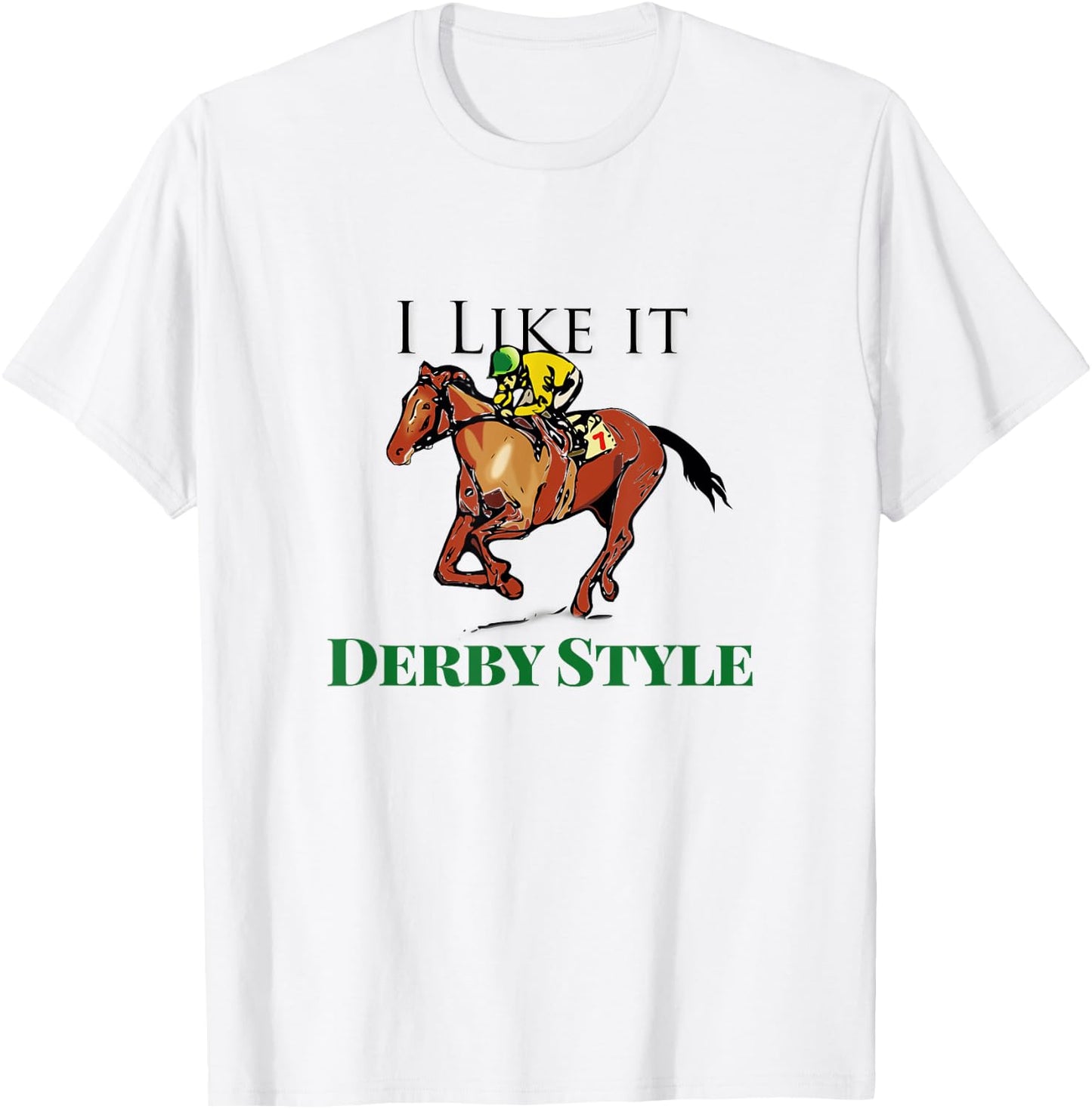 Funny Derby Horse Shirt T-Shirt - T-Shirt | White