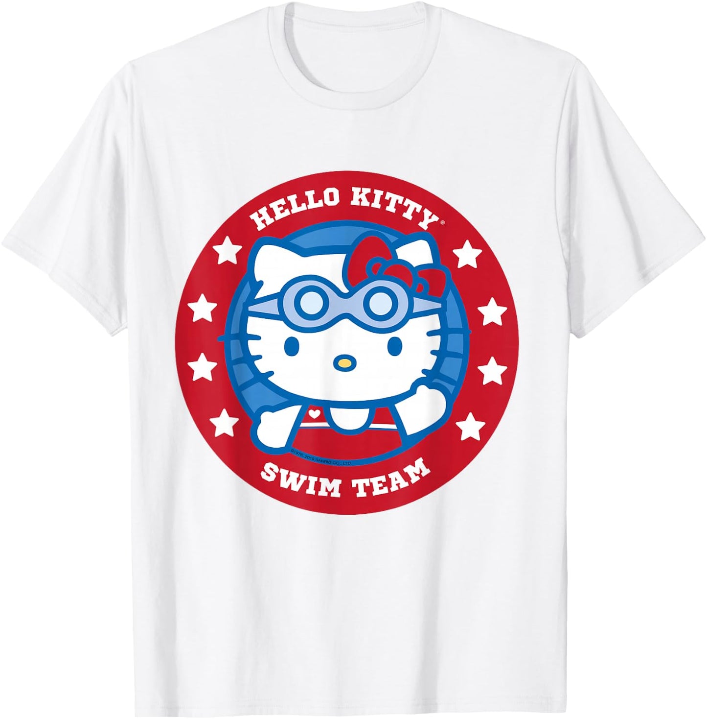 Hello Kitty Swim Team Swimmer Shirt T-Shirt - T-Shirt | White