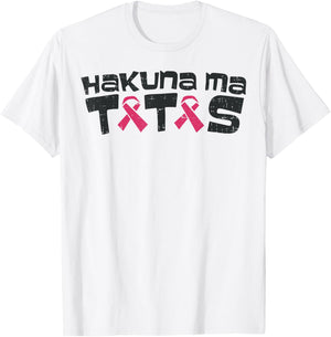Funny Breast Cancer Awareness Shirt Ma Tatas Support Gift T-Shirt - T-Shirt | White