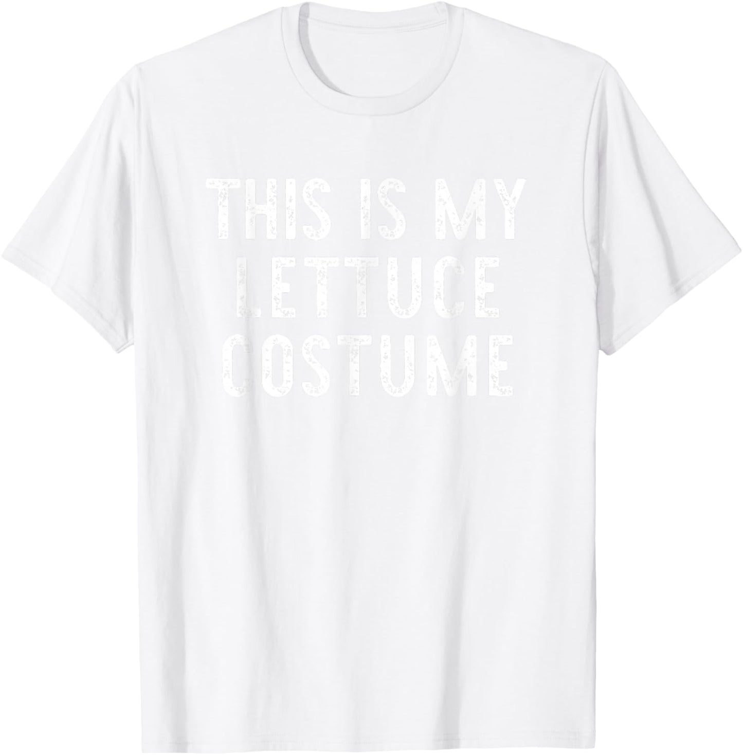 This is My Lettuce Costume Halloween Funny Simple Kids Adult T-Shirt - T-Shirt | White