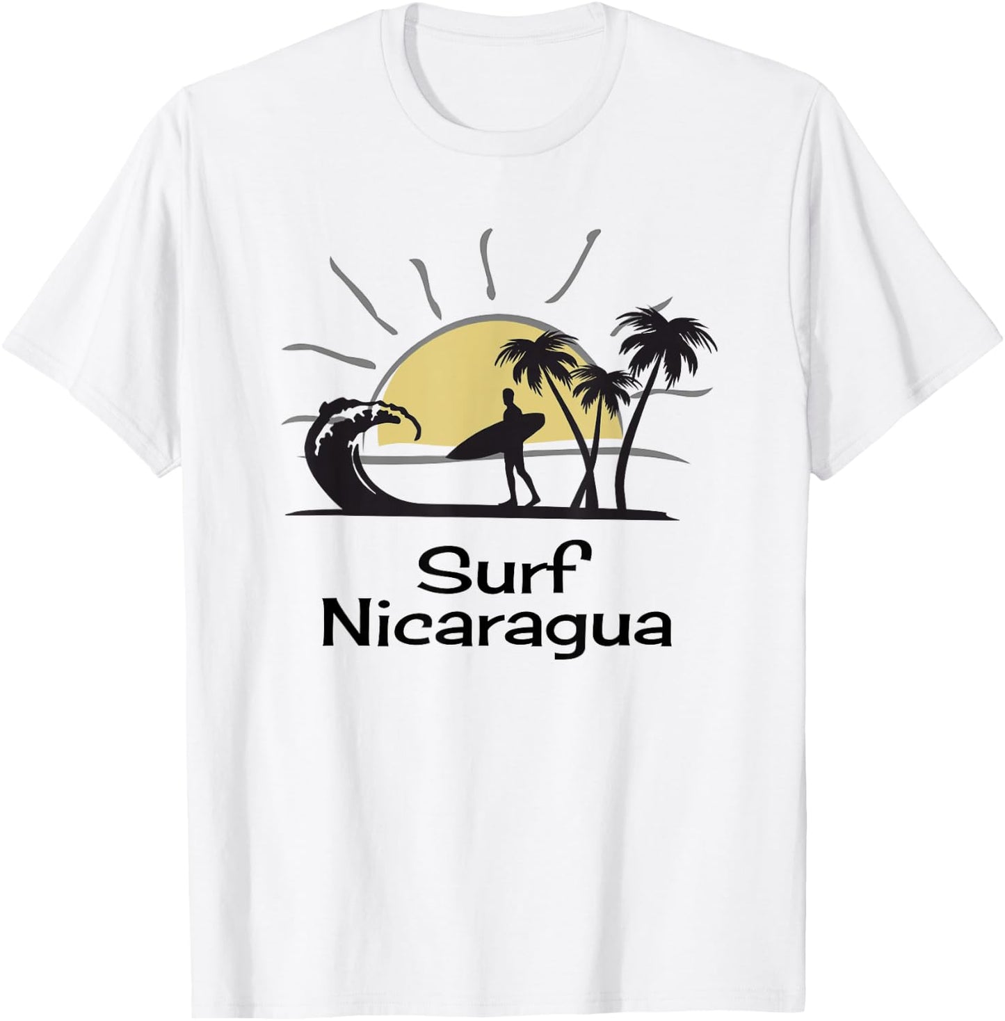 Surf Nicaragua T shirt Vacation Souvenir T-Shirt - T-Shirt | White