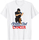 StriKe Out Cancer Trendy Baseball Umpire Support T-Shirt - T-Shirt | White