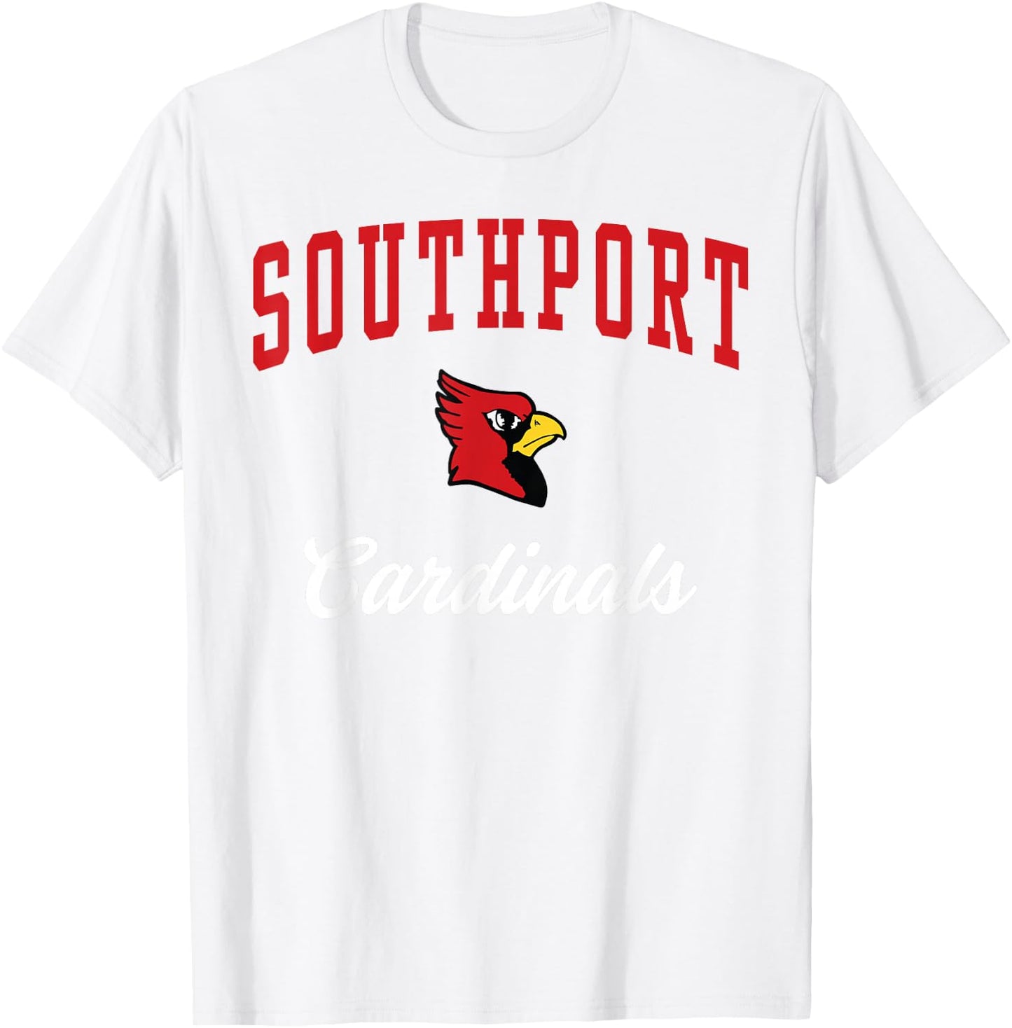 Southport High School Cardinals T-Shirt - T-Shirt | White