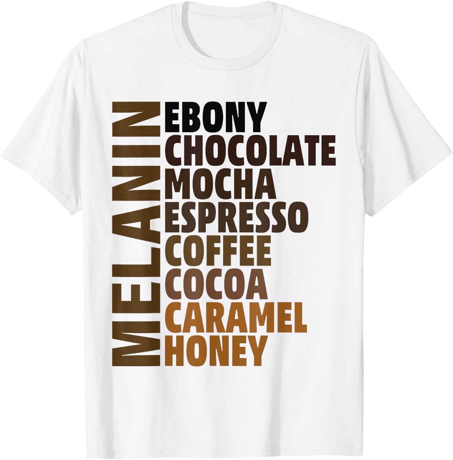 African Melanin Queen Girls & Melanated Black Pride T-Shirt - T-Shirt | White