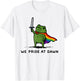 Funny Frog We Pride At Dawn Rainbow Flag LGBT Pride Month T-Shirt - T-Shirt | White