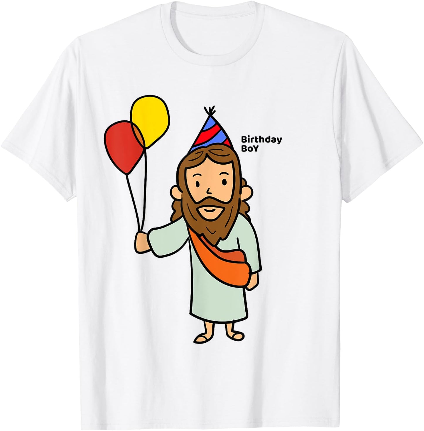 JESUS BIRTHDAY BOY Shirt | Funny Christmas Christ T-Shirt - T-Shirt | White