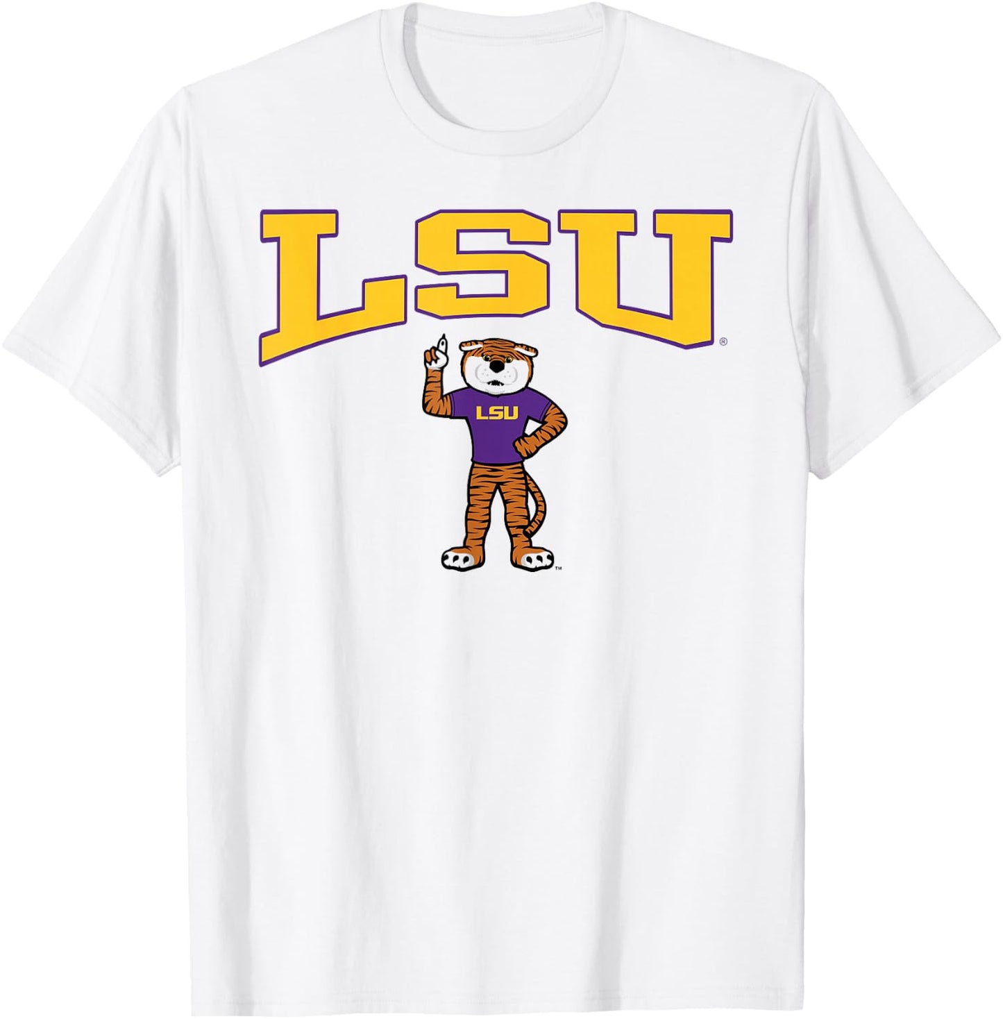 LSU Tigers Mike White Officially Licensed T-Shirt - T-Shirt | White
