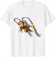 Monkey Flying With Jetpack T-Shirt - T-Shirt | White
